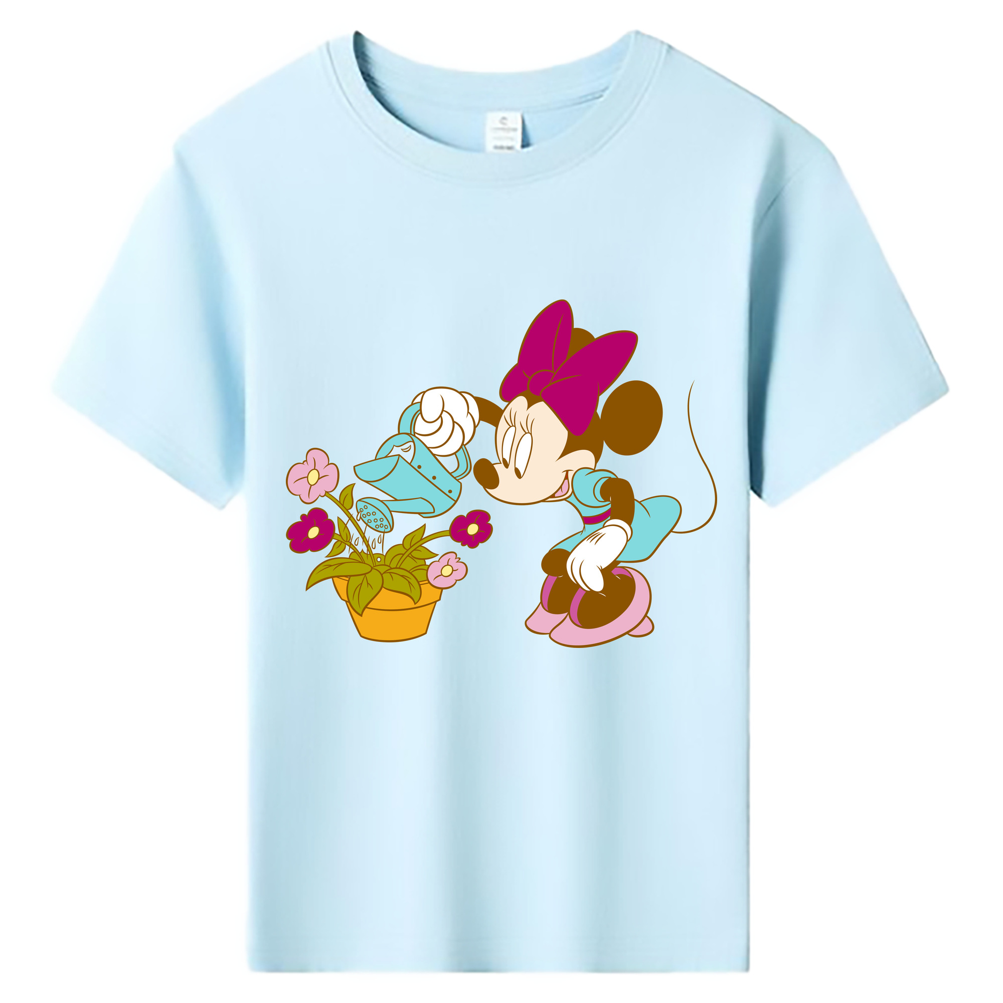 ミッキーマウス Mickey Mouse 綿100％キッズTシャツ（フロントプリント）